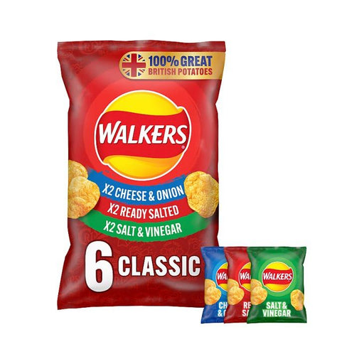 Walkers Classic Variety 6pk